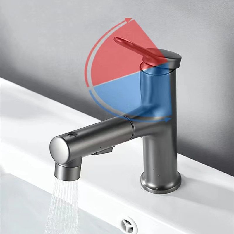 Vessel Sink Faucet Contemporary Pull-out Faucet with Swivel Spout