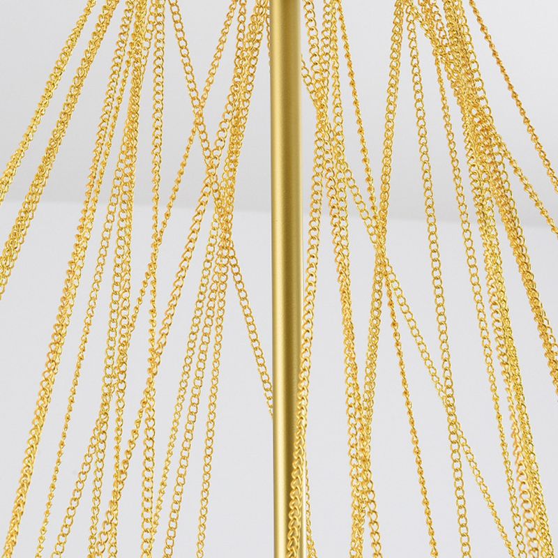 Lampada lampadina in stile moderno a 3 luci con 37 sfere di deco di vetro bianchi lampada in metallo Apparecchio di illuminazione per il soggiorno per soggiorno