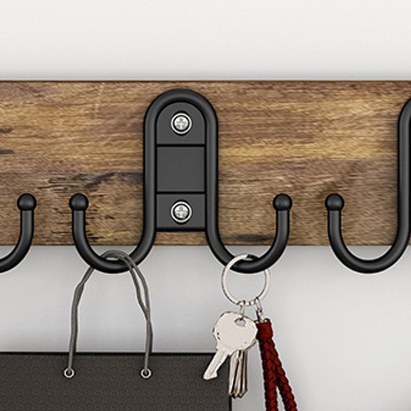 Contemporary Clothes Hanger Wall Mounted Coat Rack with Coat Hooks