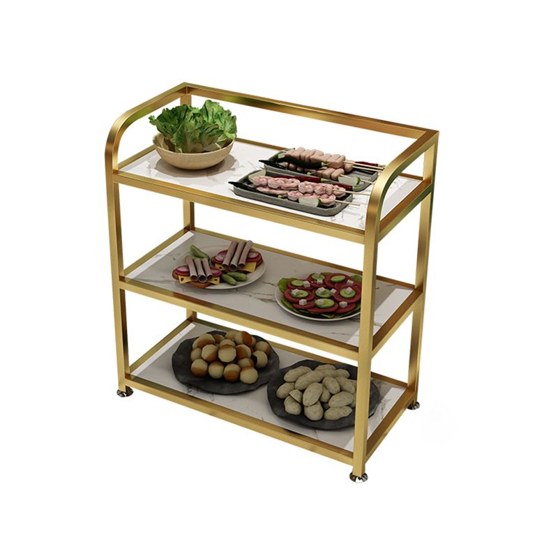 25.59"H Portable Modern Prep Table Metal Prep Table for Home Use