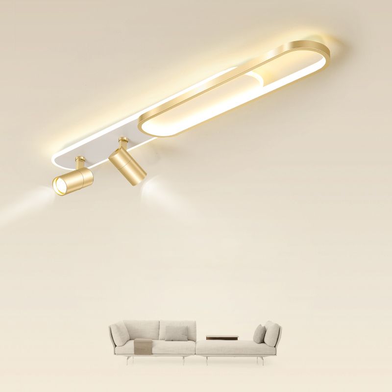 Ultra-dunne Lineaire Flush Mount Metal LED New Modern Flush Ceiling Light voor de Hallway