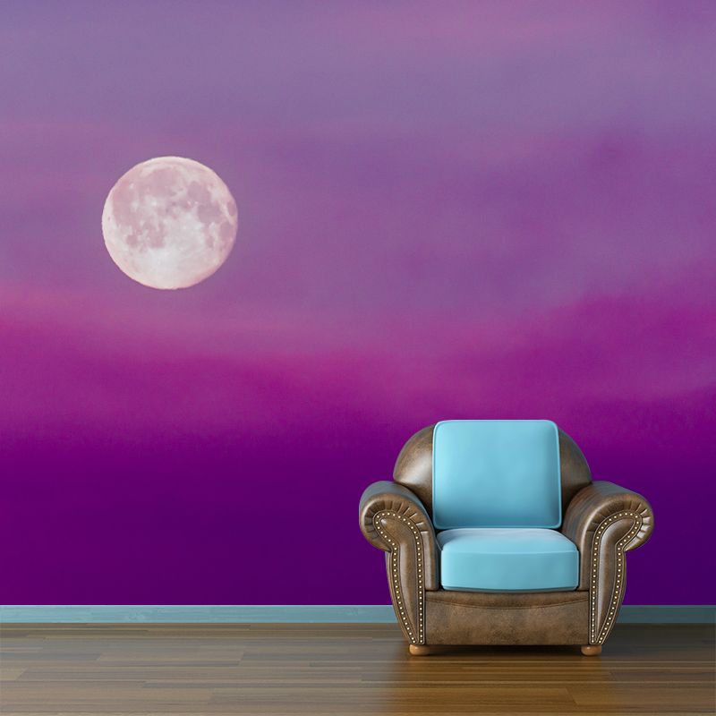 Dreamy Sky Resistant Mural Wallpaper Environment Friendly Sleeping Room Wall Mural