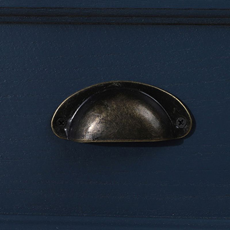 Vertical Nautical Bedroom Storage Chest Wooden Chest with Drawers