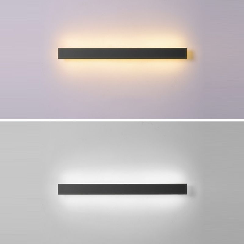 Single Black Modern Wall Mounted Sconce Linear Wall Light for Foyer