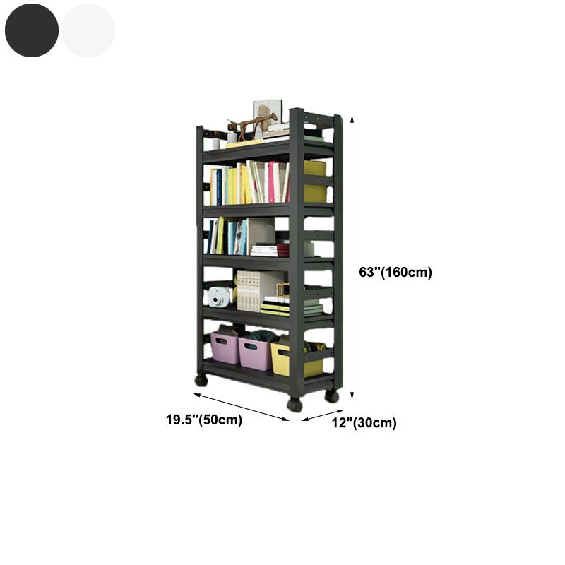 Open Bookshelf Modern Metal Home Study Living Room Removable Bookcase
