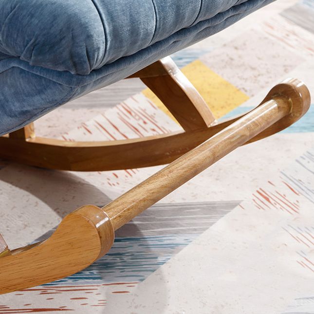 Wood Base Single Lazy Sofa Chair Lounge Leisure Home Rocking Chair