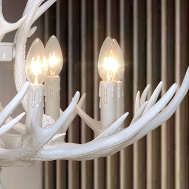 Unique Shape Resin Hanging Ceiling Light American Style Multi Lights Hanging Light