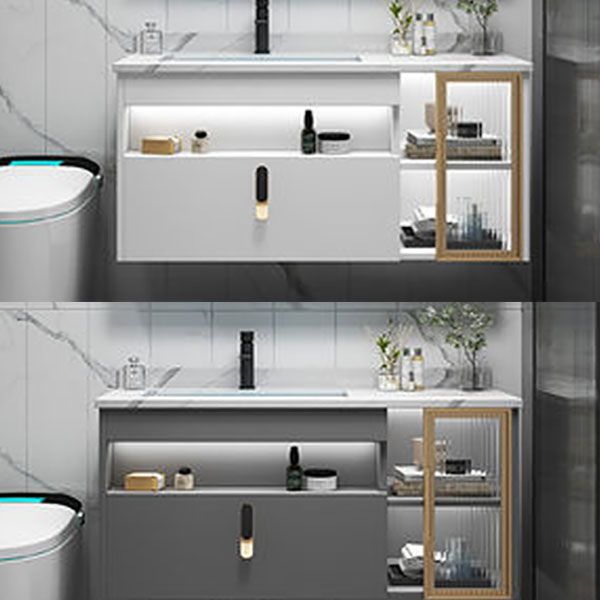 Gorgeous Sink Vanity Wall-Mounted Bathroom Vanity Cabinet with Mirror Cabinet