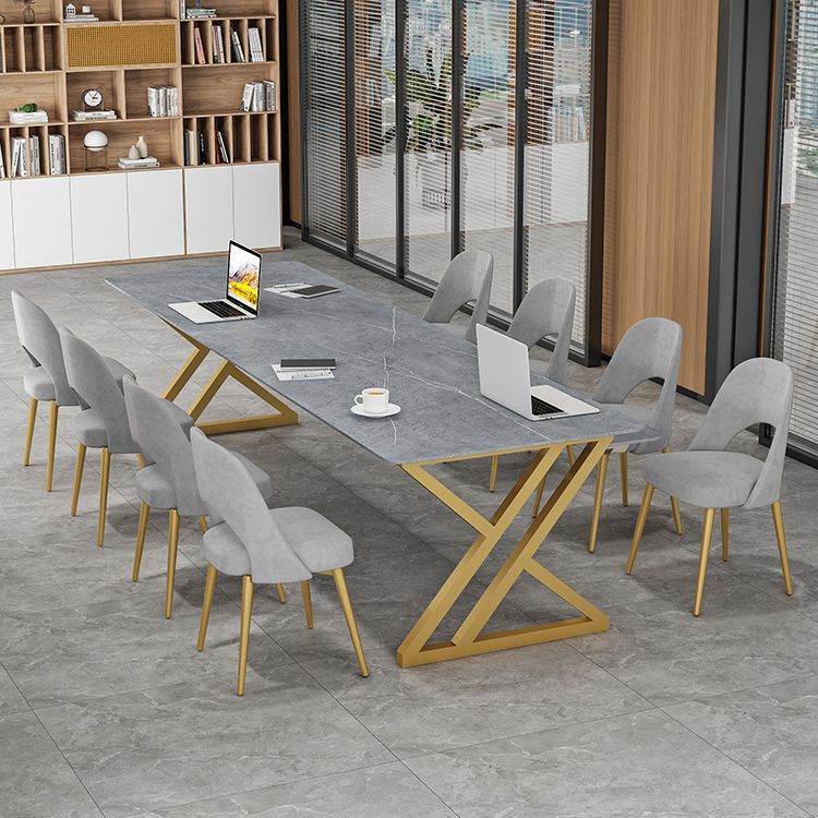 Mesa de comedor rectangular mesa de cena de piedra industrial mesa de cocina para interiores