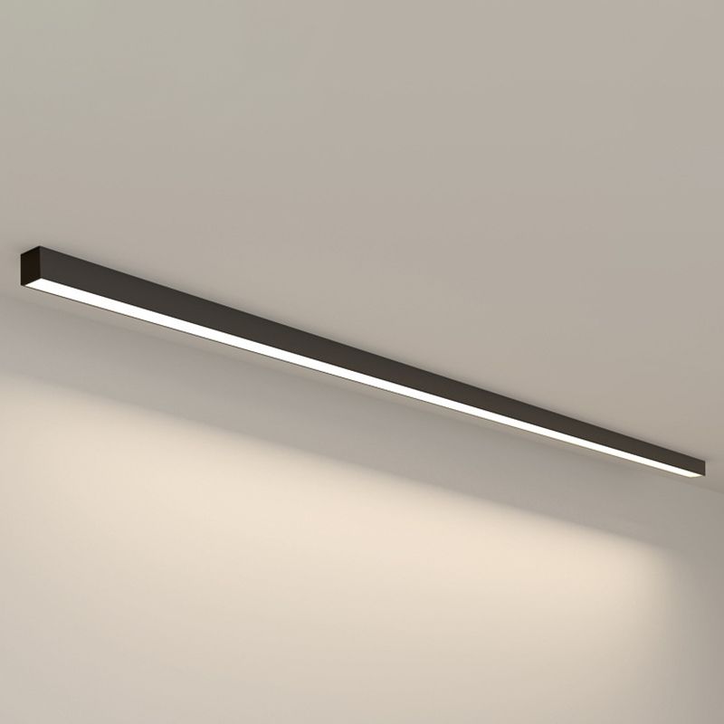 Lineaire inbouwverlichting Eenvoud Metaal zwarte afwerking Inbouw LED-licht voor slaapkamer