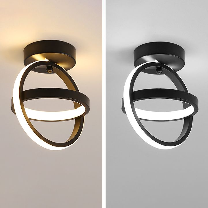 Plafonnier géométrique en métal, luminaire de Style simple à LED