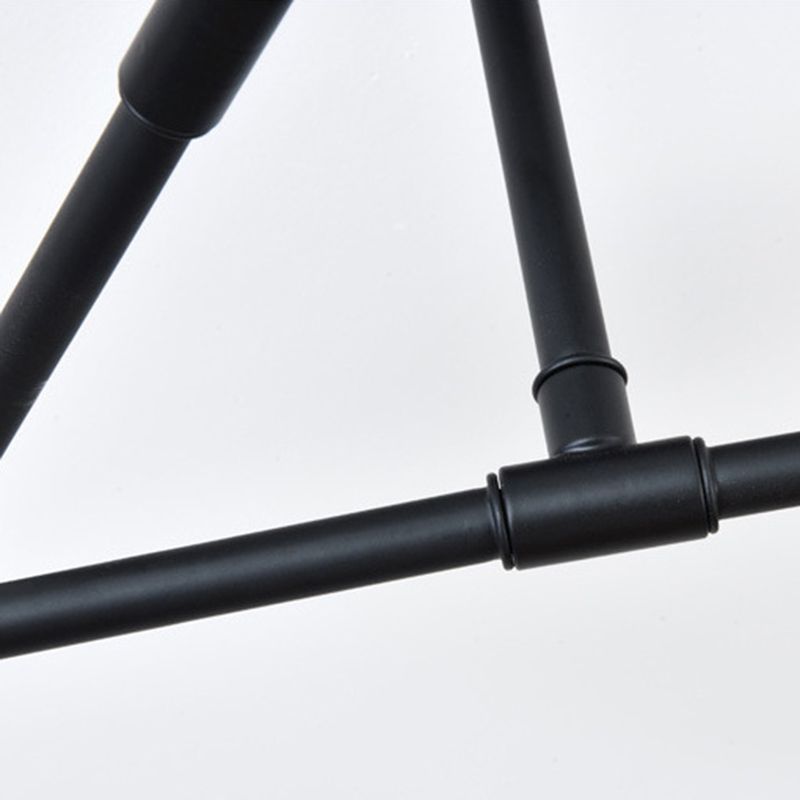 Industrial Vintage Sputnik Ceiling Light Wrought Iron 6-Light Semi Flush Mount for Living Room