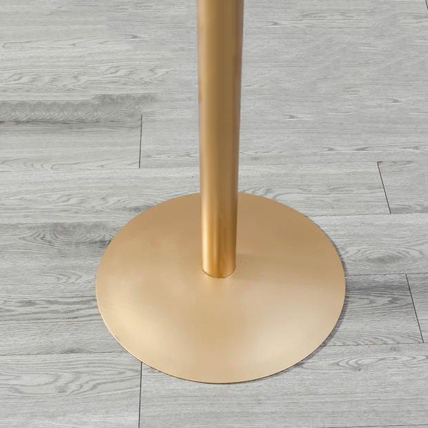 Metal and Wood Set 1/2/3 Pieces Contemporary Round Bar Stool and Table Set