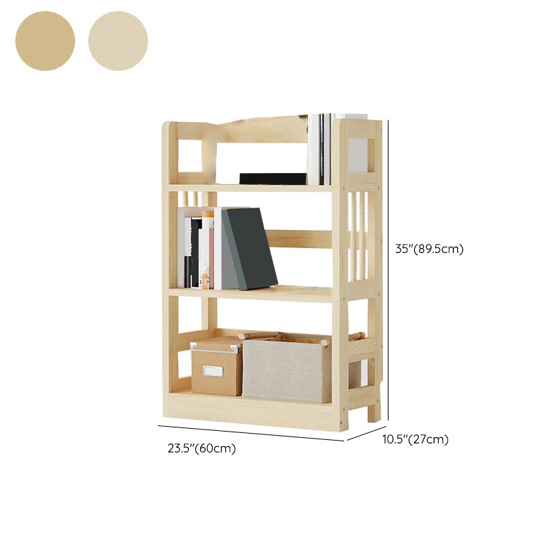 Scandinavian Open Shelf Bookcase Shelves Included for Home Office