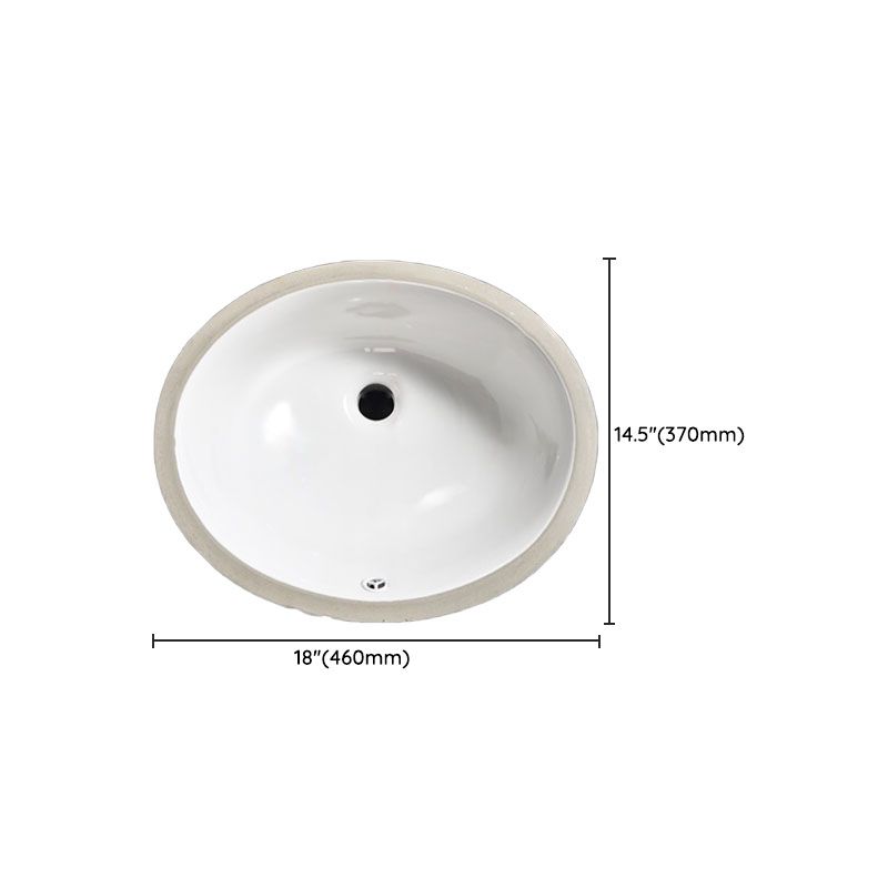 Contemporary Wash Stand Ceramic Metal Undermount Bathroom Sink