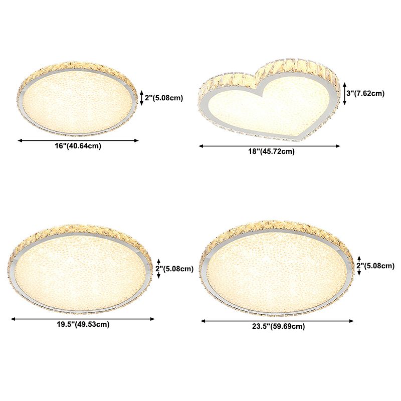 Lámpara de techo empotrada LED, iluminación nórdica empotrada con pantalla de cristal para dormitorio