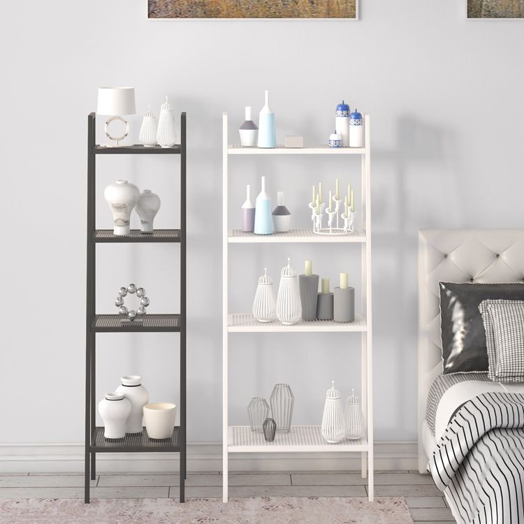 Scandinavian Open Ladder Bookshelf Metal Bookcase for Living Room