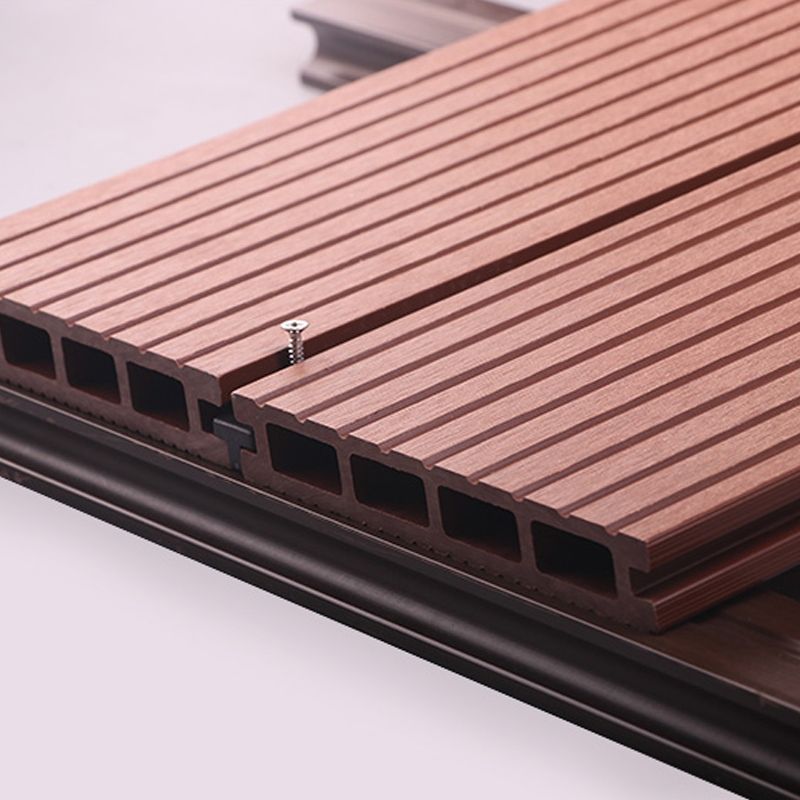 Contemporary Engineered Floor Tile Wire Brushed Nail Wooden Floor for Patio Garden