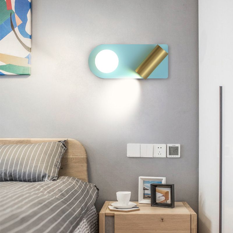 Geometric Wall Sconce Modern Metal 2 Lights Wall Mounted Lights