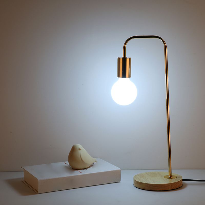 Modern Style Unique Shape Table Lamp Metal Single Light Table Light