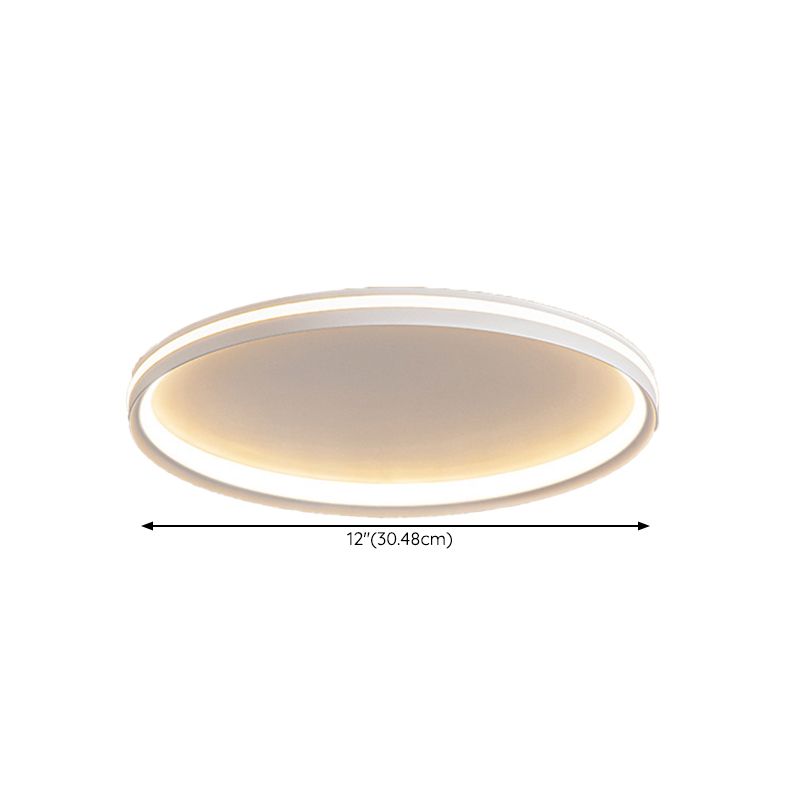 White Ceiling Light Contemporary LED Flush Mount Lighting for Home