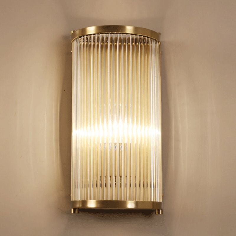 Wall Mounted Light Fixture Modern Glass Wall Mounted Lighting in Gold