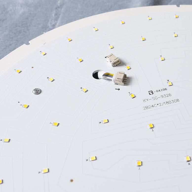 Kunststof kiezelvormige inbouw Cartoon LED witte plafondlamp voor slaapkamer