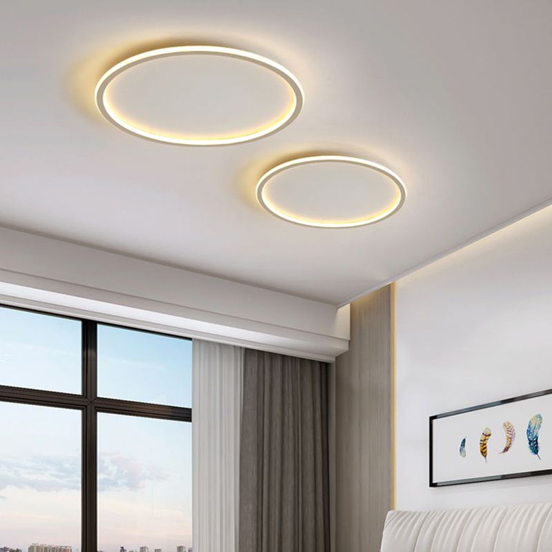 Plafondlamp in eenvoudige stijl, aluminium plafondlamp voor slaapkamer, woonkamer