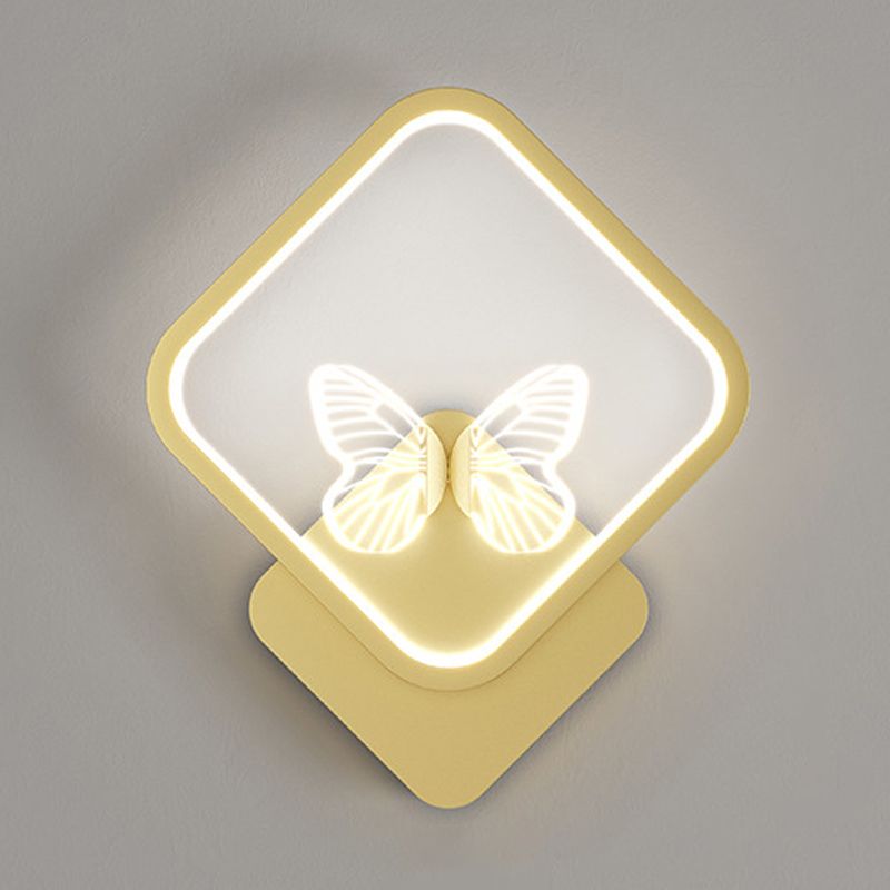 Nordic Style Iron Wall Light Geometry Shape Wall Lamp for Children's Room