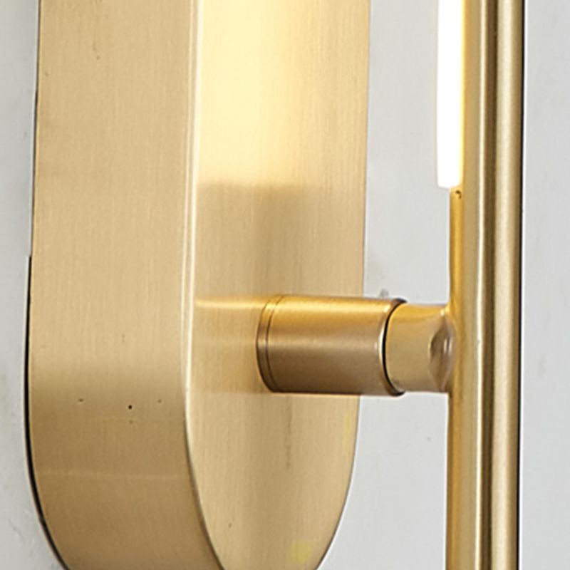 Nordic Style Copper Vanity Light Strip Shape Vanity Lamp for Shower Room