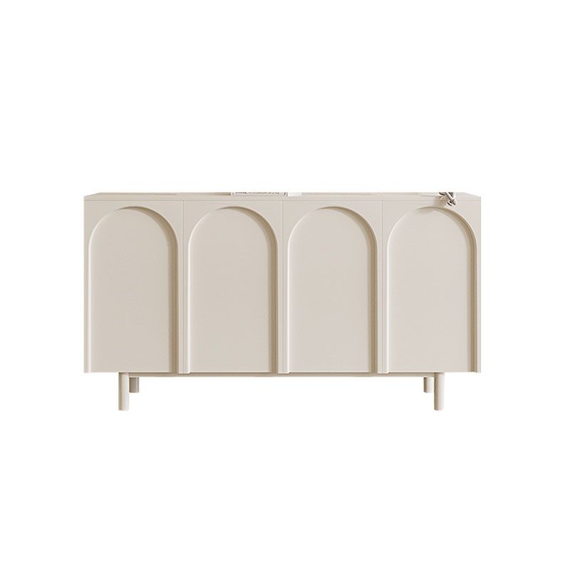 Wood Buffet Contemporary Style Sideboard Table with Cabinets