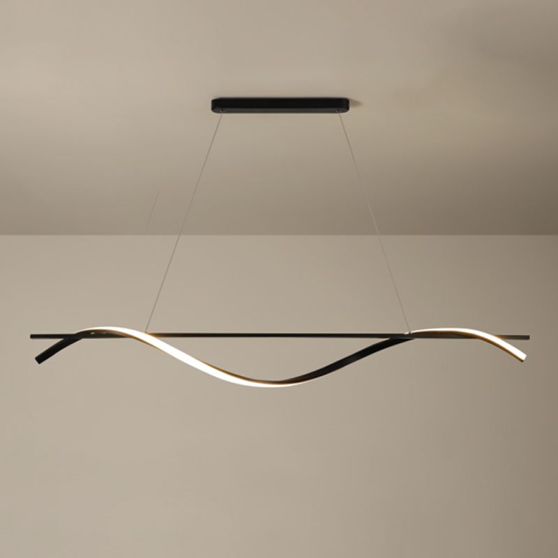 Lineaire kroonluchter eiland kroonluchter licht moderne metalen kroonluchter verlichtingsarmaturen