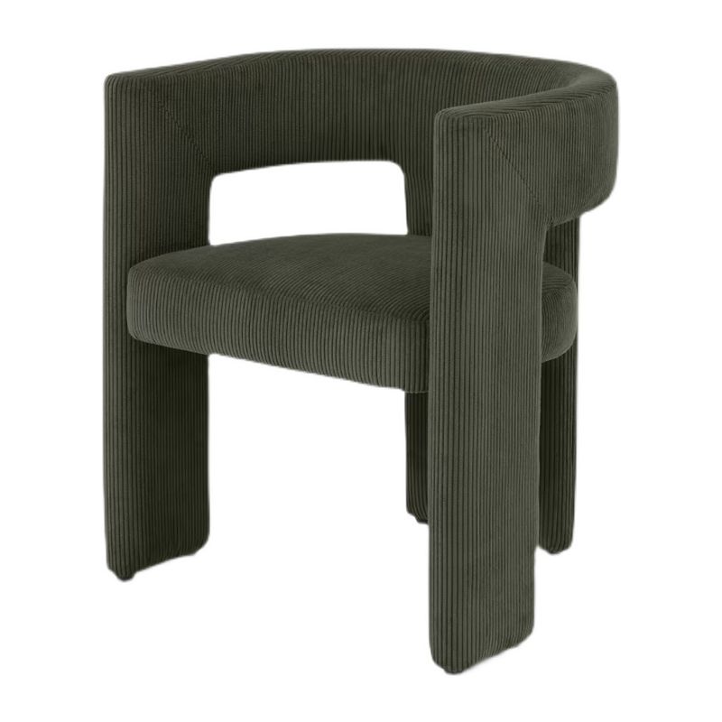 Modern Style Arm Chair Wood Open Back Dining Accent Chair for Home