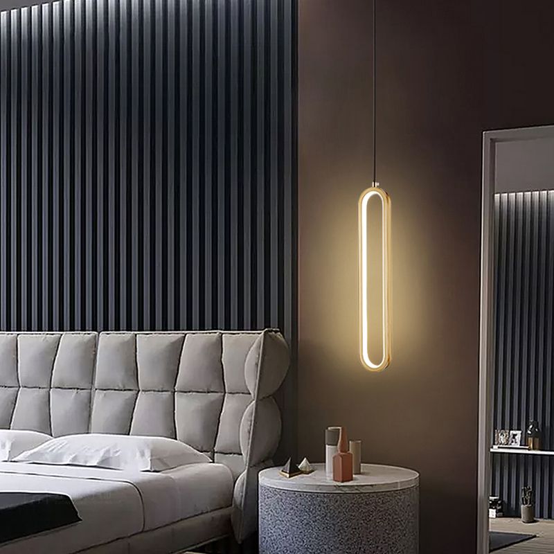 Chambre à coucher en suspension d'éclairage minimalisme kit de pendentif linéaire pour chambre à coucher