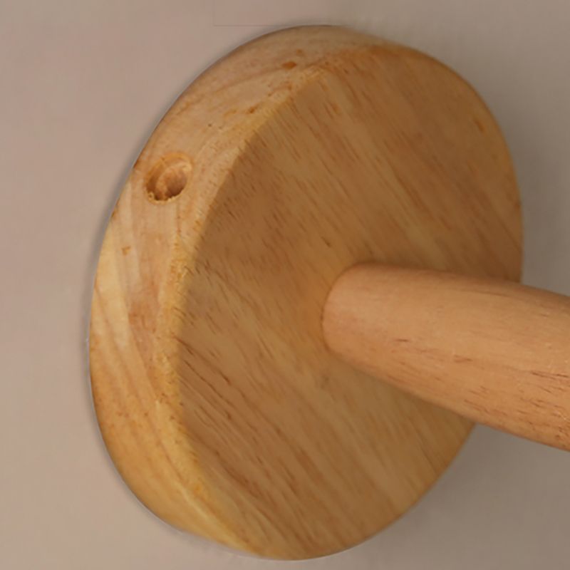 Ausgeflügelte Wandmontageleuchte einfache Holzschlafzimmer Wandleuchten mit Stofftatten