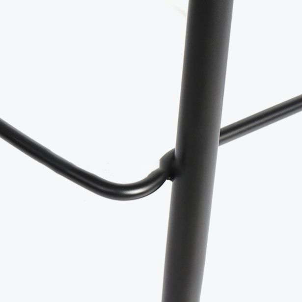 Leather Bar Stool Modern Backrest Counter Stool for Bristol with Metal Legs