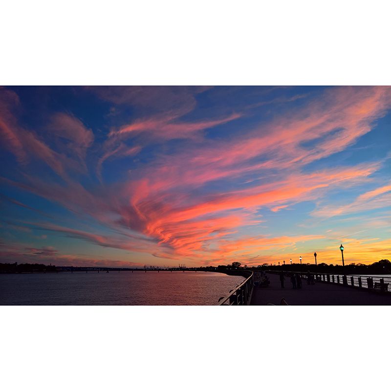 Environmental Wall Mural Wallpaper Setting Sun Living Room Wall Mural