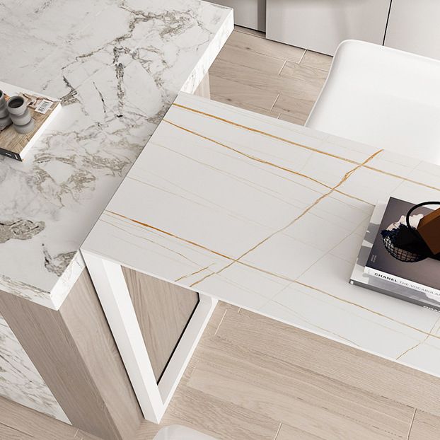 Modern Stone Bar Table Set 1/3/5 Pieces Fixed Counter Height Set