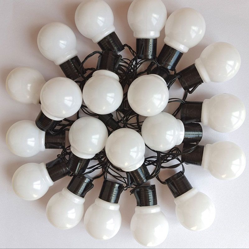 Modern LED Global Rope Light White Outdoor Plastic Light Post for Garden