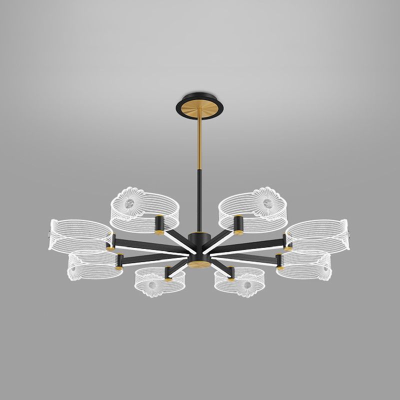 Multi -Leuchtring -Zweighängung mit modernem Metallhängellicht für Esszimmer hängende Leuchten