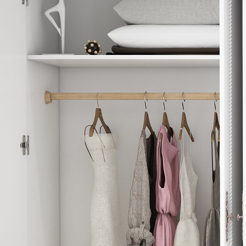 Bedroom Hinged Door Storage Cabinet Manufactured Wood French Country Cabinet with Drawers