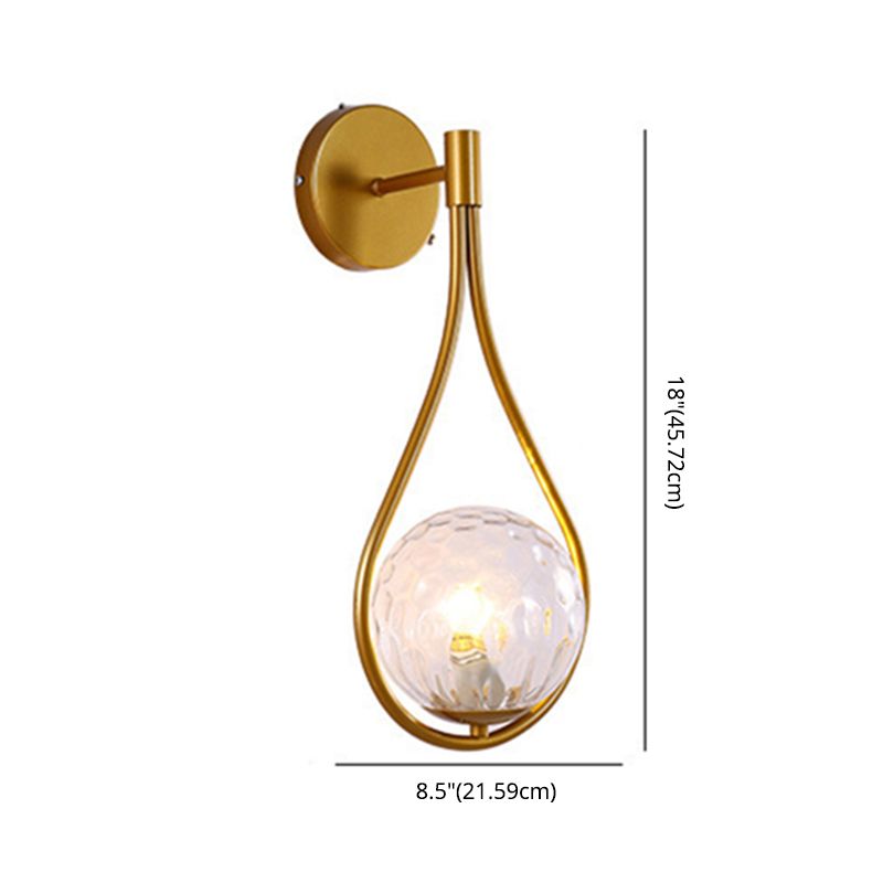 Contemporary Droplet Wall Mounted Lights Milk Glass Wall Mounted Lamp for Restaurant