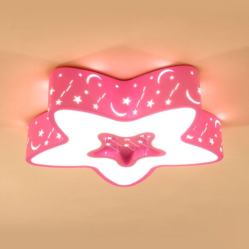 Illuminazione da incasso a stella Lampada da soffitto a LED in acrilico modernista per la cameretta dei bambini