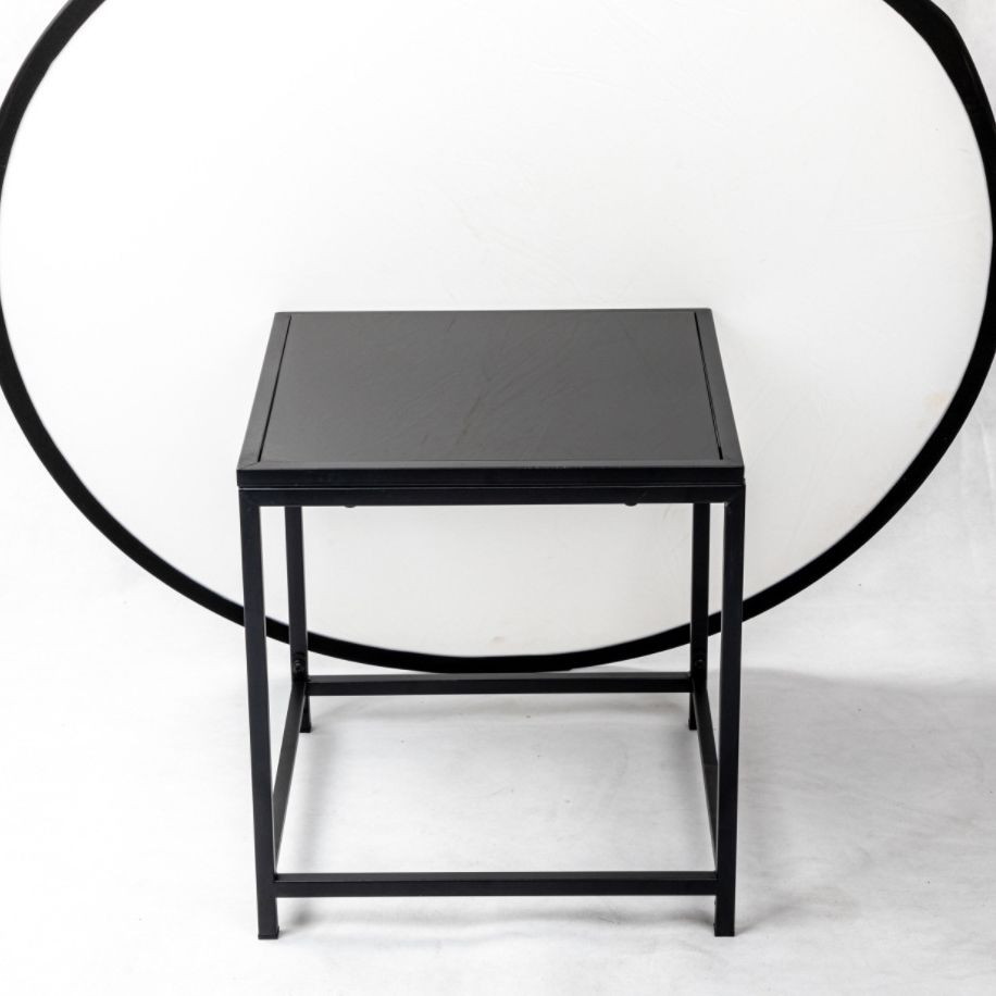 Modern Style Bistro Table Set Wicker 3 Pieces Bistro Table Set