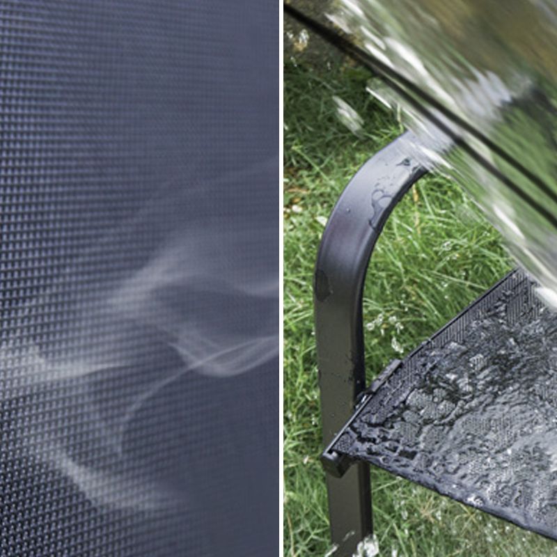 Metal Armed Chairs Stacking Dining Armchair UV Protective Chair