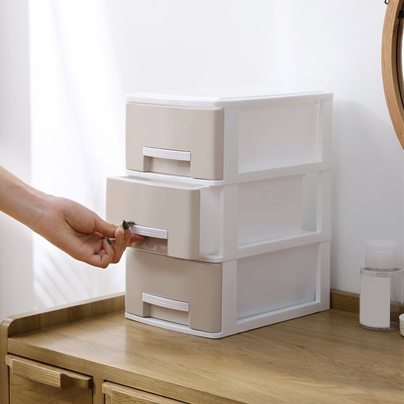 Drawers Filing Cabinet Plastic Vertical File Cabinet for Home and Office