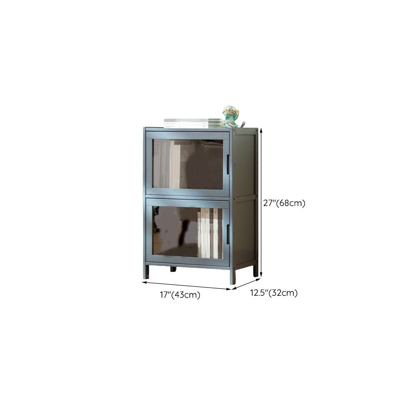 Modern Accent Cabinet with Doors and Straight Legs for Living Room