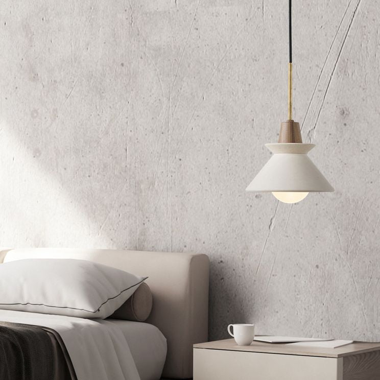 Moderne eenvoud Conisch hangende plafondlichtcement Hanglicht voor de woonkamer