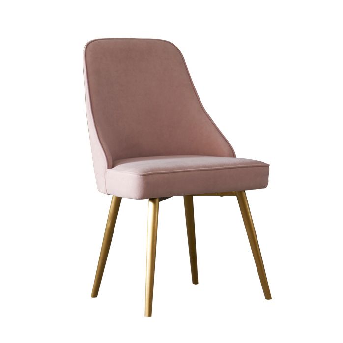 Chaises de salle à manger en métal de style contemporain, chaises sans bras Parsons pour cuisine