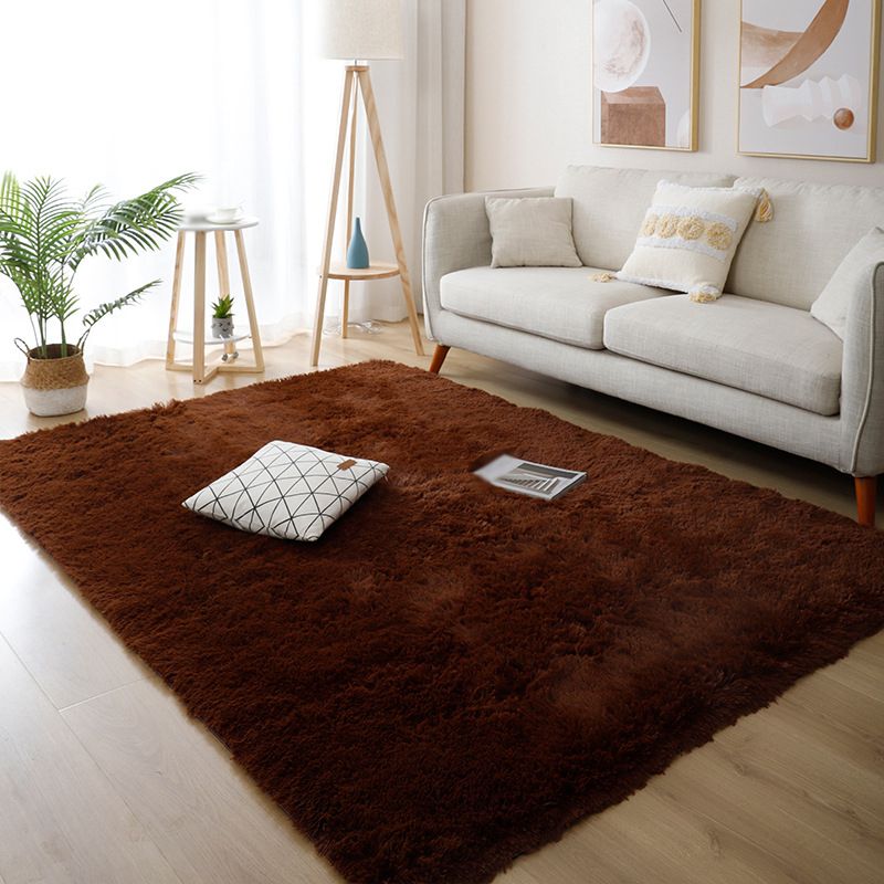 Simple Gradual Change Rug Polyester Modern Rug Stain Resistant Rug for Drawing Room